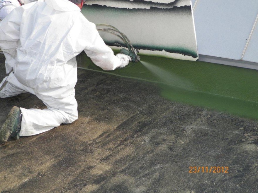 Copertura piana in poliurea