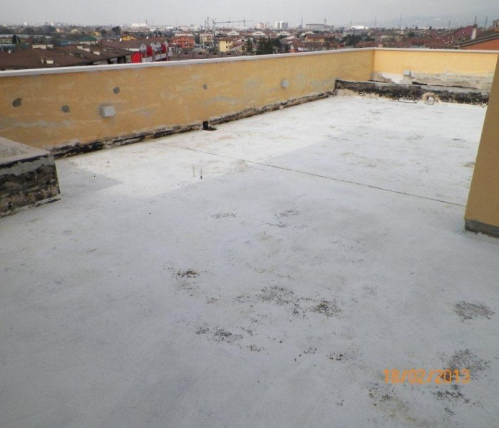 Terrazzo impermeabilizzato in poliurea