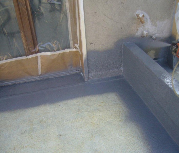 Terrazzo impermeabilizzato in poliurea